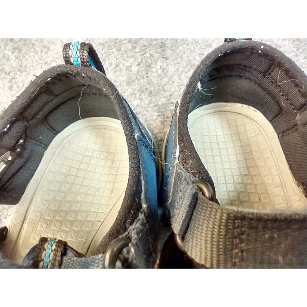 Keen Kids Seacamp II CNX Blue Black‎  Outdoor Sandals Size 3 US NO LACES